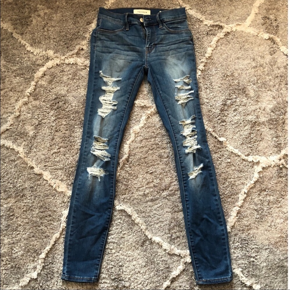 PacSun Slashed Perfect Fit Jeggings Bundle - Picture 4 of 13